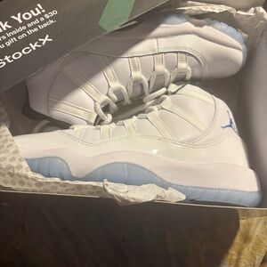 Jordan Kids Sneakers in White and Sky Blue